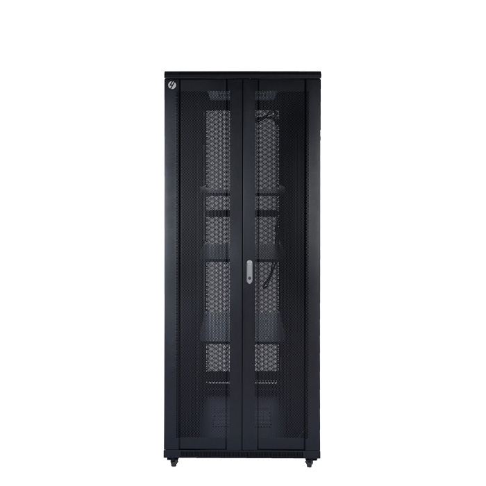 4Cabling 42RU 800mm Wide x 800mm Deep Server Rack with Bi-Fold Mesh Doors