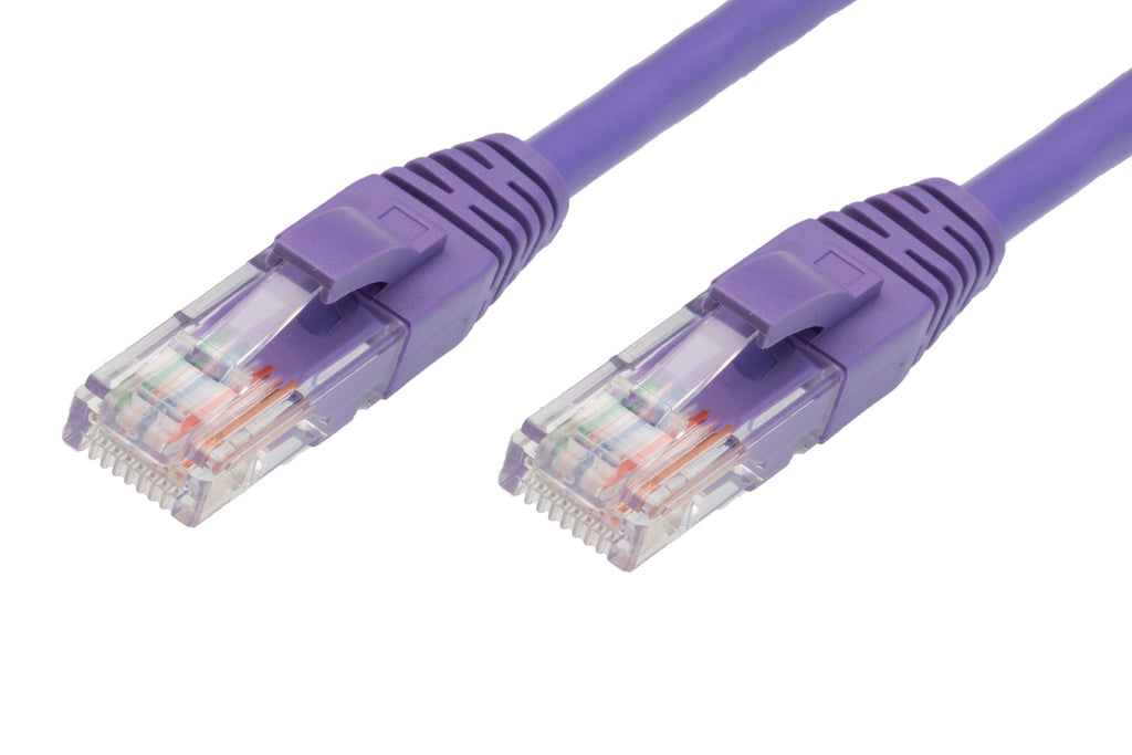 0.5m RJ45 CAT5E Ethernet Network Cable | Purple