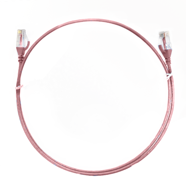 5m CAT6 Ultra Thin LSZH Ethernet Network Cable | Pink