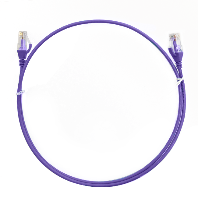 5m CAT6 Ultra Thin LSZH Ethernet Network Cable | Purple