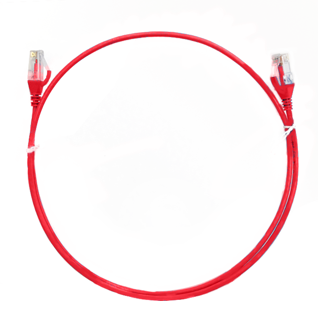 5m CAT6 Ultra Thin LSZH Ethernet Network Cable | Red