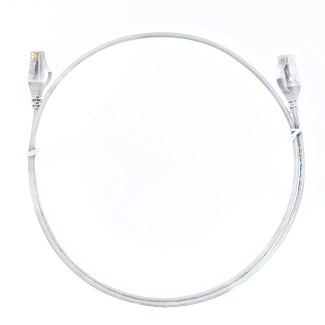 2.5m CAT6 Ultra Thin LSZH Ethernet Network Cable | White
