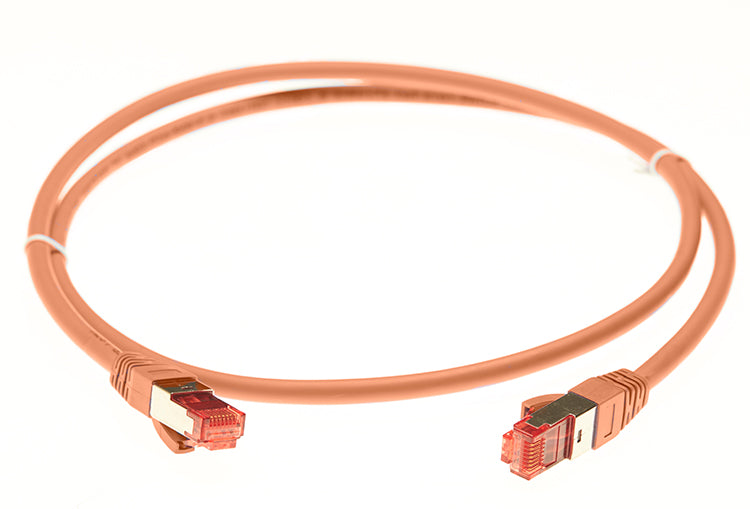 2m CAT6A S/FTP LSZH Ethernet Network Cable | Orange