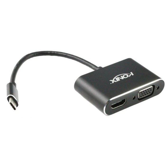 USB 3.1 Type-C Male to VGA & HDMI® Converter