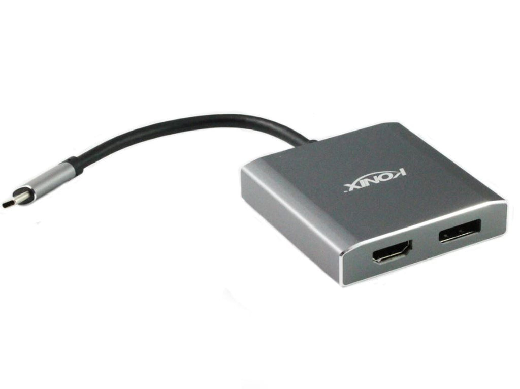 USB 3.1 Type-C Male to DisplayPort & HDMI® Converter | 20cm