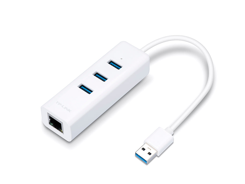 TP-Link | USB 3.0 3-Port Hub & Gigabit Ethernet Adapter