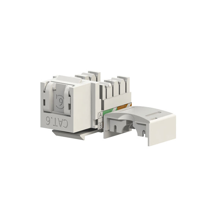 Cat 6 RJ45 Keystone Jack with Shutter 90 Degree