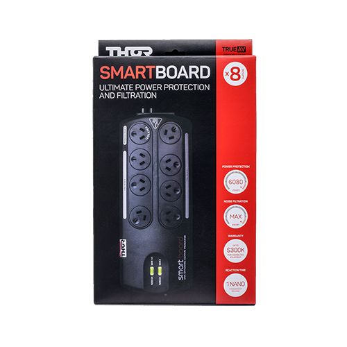 Thor A12BF 8 Outlet Smart Board Ultimate Surge Protected Power Board