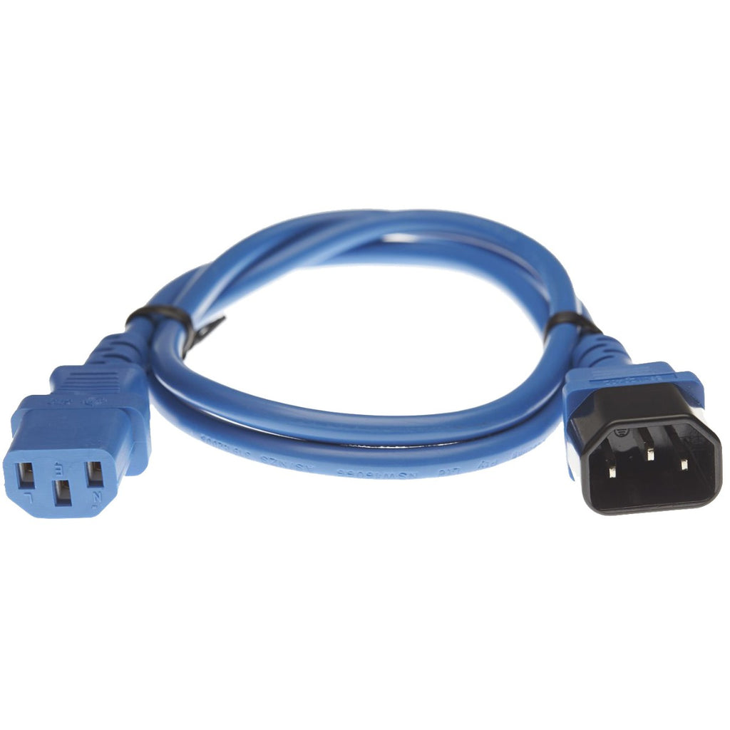 IEC C13 to C14 Power Cable Blue 3M