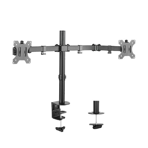 Dual Arm Double Joint Monitor Bracket Supports up to 2 x 32" Monitor | Max VESA 100 x 100