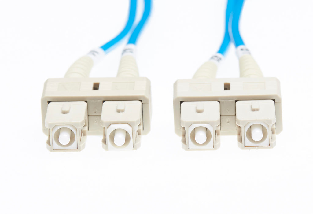 1m SC-SC OM1 Multimode Fibre Optic Cable: Blue
