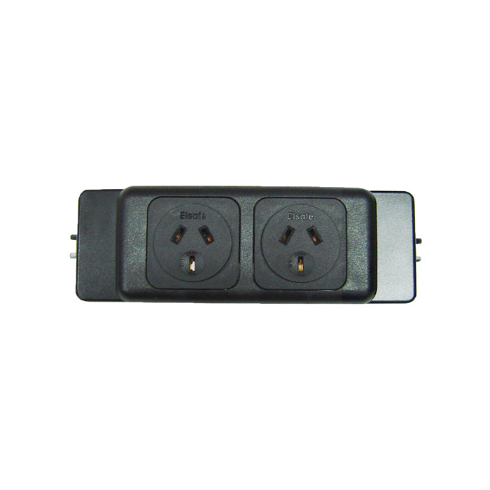 OE Elsafe: PB Series 2 GPO Black Frame and Faceplates