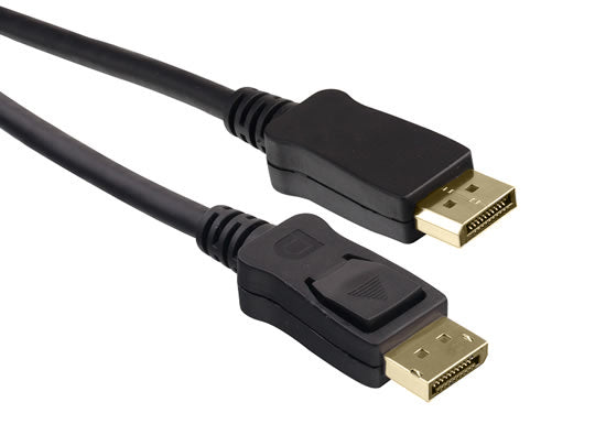 2m DisplayPort Cable Male to Male 1.2V: Black