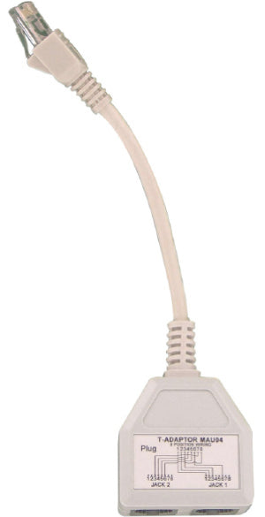 Cat 5E RJ45 Voice Data Cable Splitter (MUST BE BOUGHT IN PAIRS)