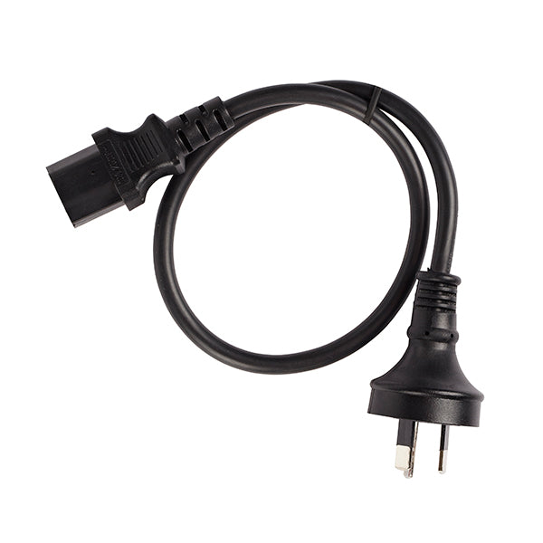 0.5m IEC C13 10A Power Cable | Black