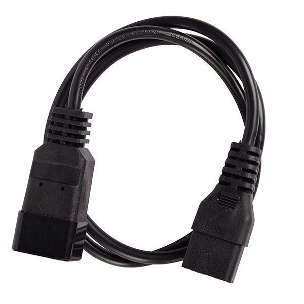 IEC C19 to C20 Power Cable 15A Black 1M