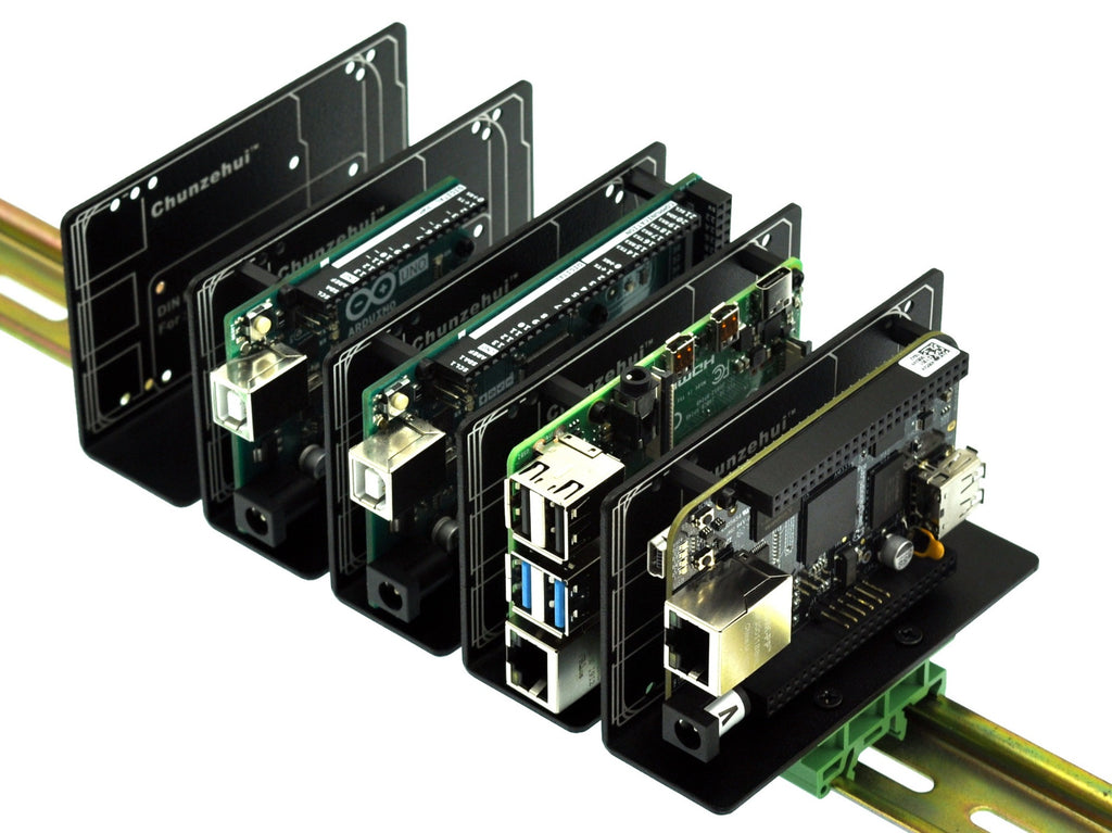 Zebra VESA Mount Plate For Raspberry Pi - Black Acrylic, Fits Monitor Arms & Displays