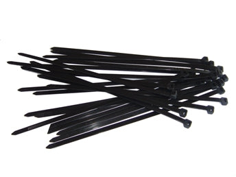 Cable Ties - Nylon 100mm(L) x 2.5mm (W) Black | Bag of 100