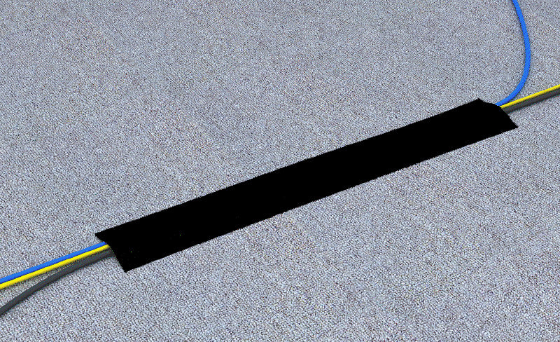 Cable Cover for Carpet 900mm Black