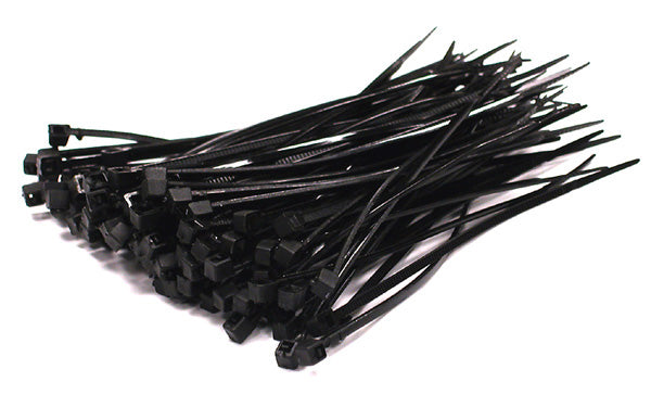Cable Ties 199mm(L) x 4.6mm(W)  Black | Bag of 100 UV Resistant