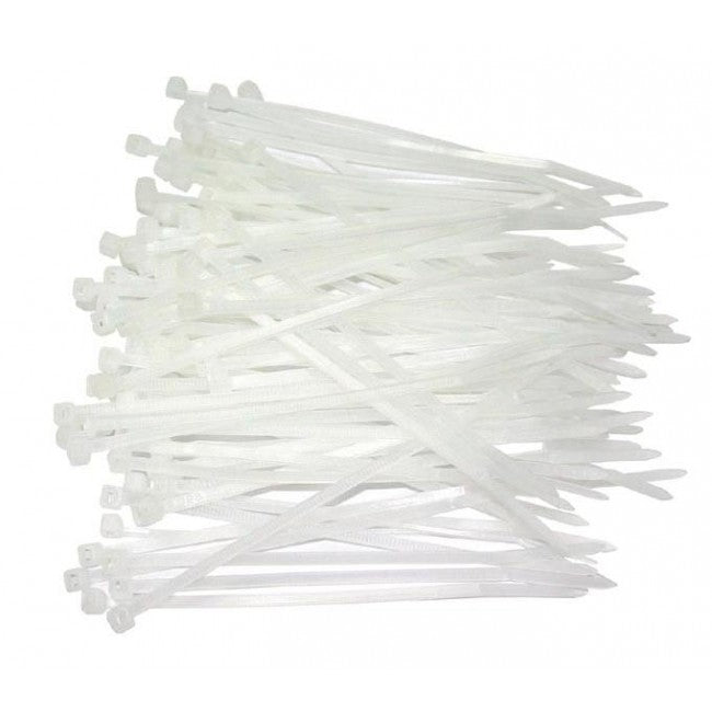 Cable Ties - Nylon 203mm(L) x 4.8mm (W) Natural | Bag of 100