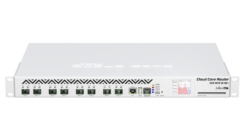 MikroTik CCR1016-12S-1S+ 1U RM, 12xSFP cage, 1xSFP+ cage, 16 cores x 1.2GHz CPU, 2GB RAM, LCD panel, Dual P/S