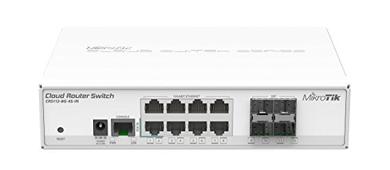 Mikrotik CRS112-8G-4S-IN Cloud Router Switch 8GB Ports, 4 SPF