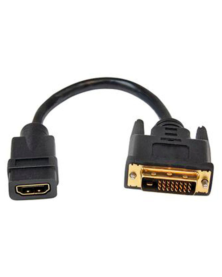 DVI Male to HDMI® Female Adaptor - 15cm