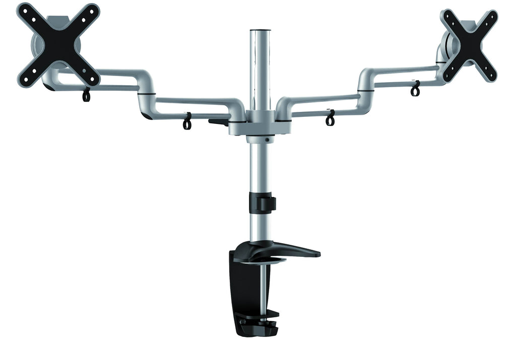 4Cabling Double Desk Mount Monitor Bracket: 13" to 27"