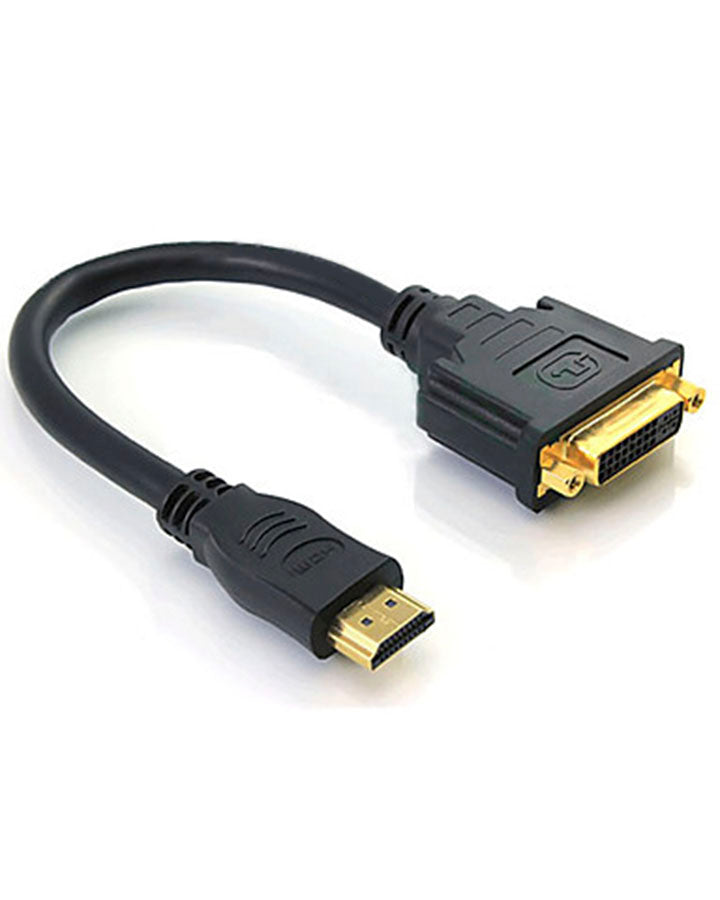 DVI Female to HDMI® Male Adaptor - 15cm