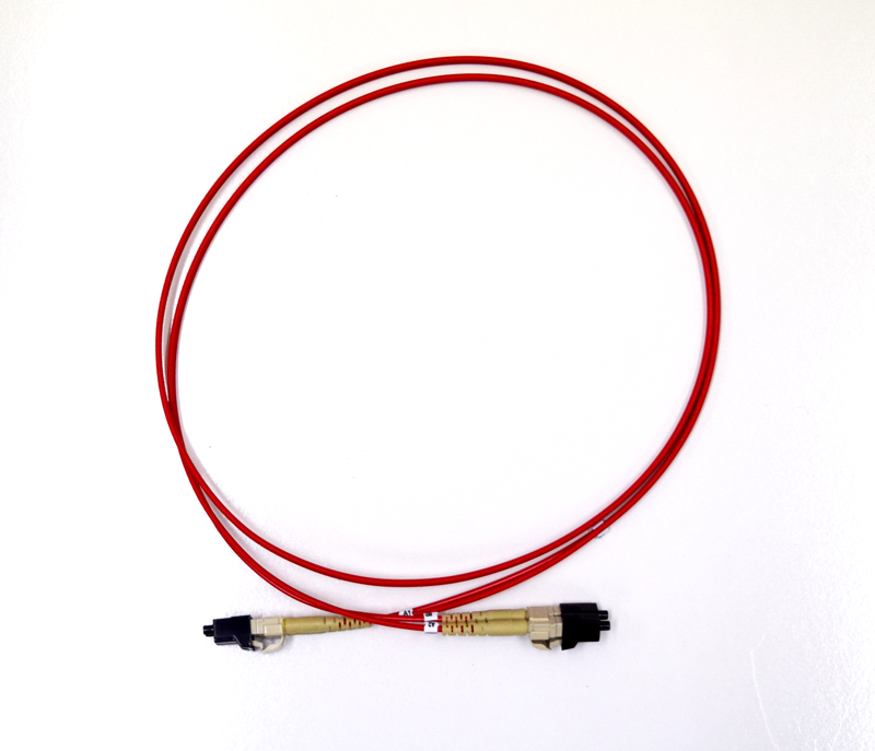 1m LC-LC OM1 Multimode Fibre Optic Cable: Red - EOL