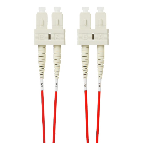 1m SC-SC OM4 Multimode Fibre Optic Patch Cable | Red