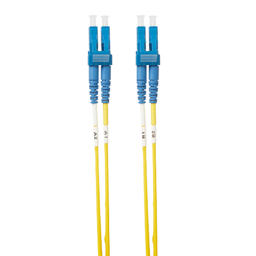 10m LC-LC OS1 / OS2 Singlemode Fibre Optic Cable | Yellow