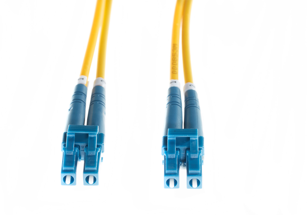 0.5m LC-LC OS1 / OS2 Singlemode Fibre Optic Cable | Yellow