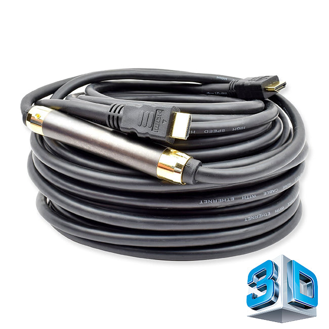 15M High Speed HDMI® cable with Ethernet Supports 1080p@60Hz as specified in HDMI 1.4 w/ Repeater