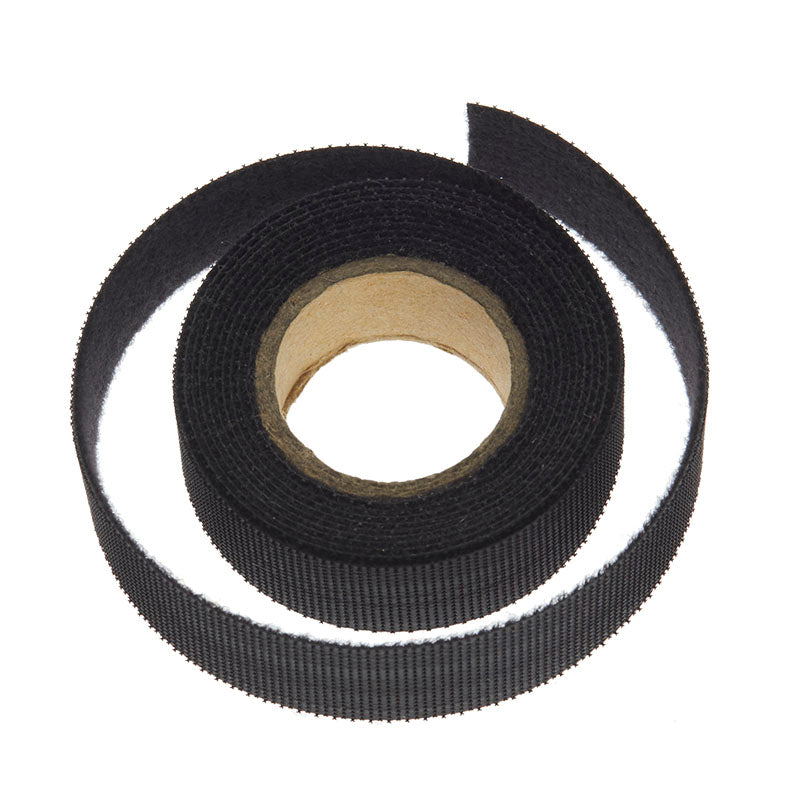 Hook & Loop Cable Tie - 30m Roll x 15mm Wide - Black