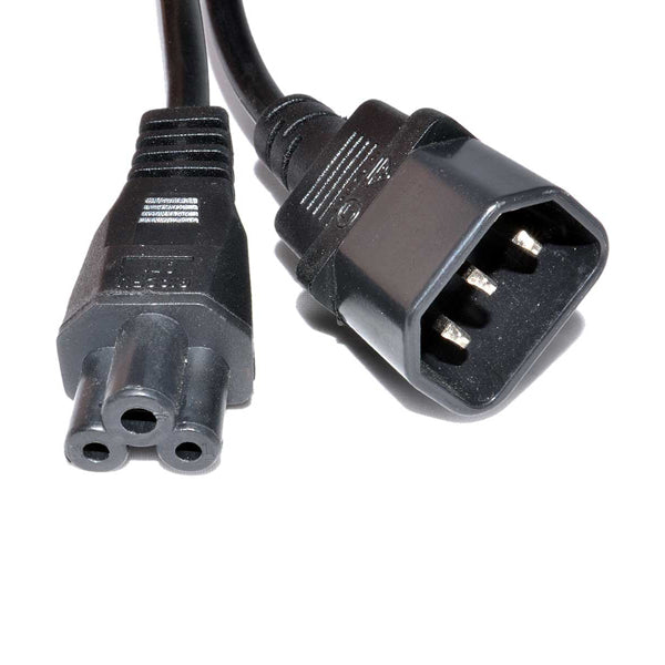 1m IEC C14 to C5 Power Cord: Black