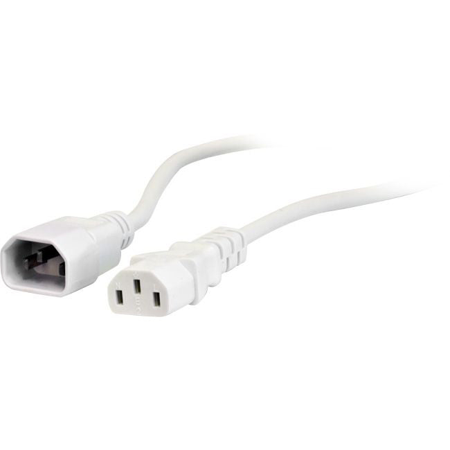 5m IEC C13 to C14 Extension Cord M-F: White