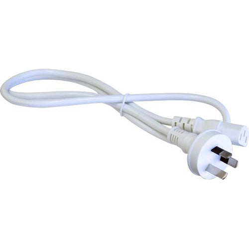 IEC C13 Power Cord 10A 1m White