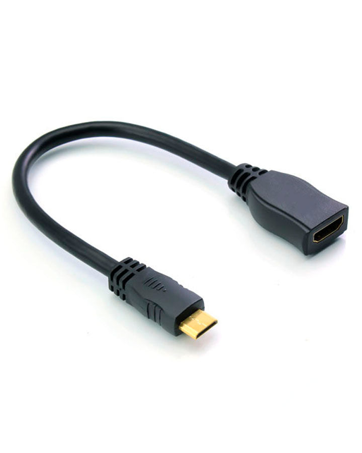 HDMI® Female to Mini HDMI "HDMI Type C" Male Adaptor - 13cm