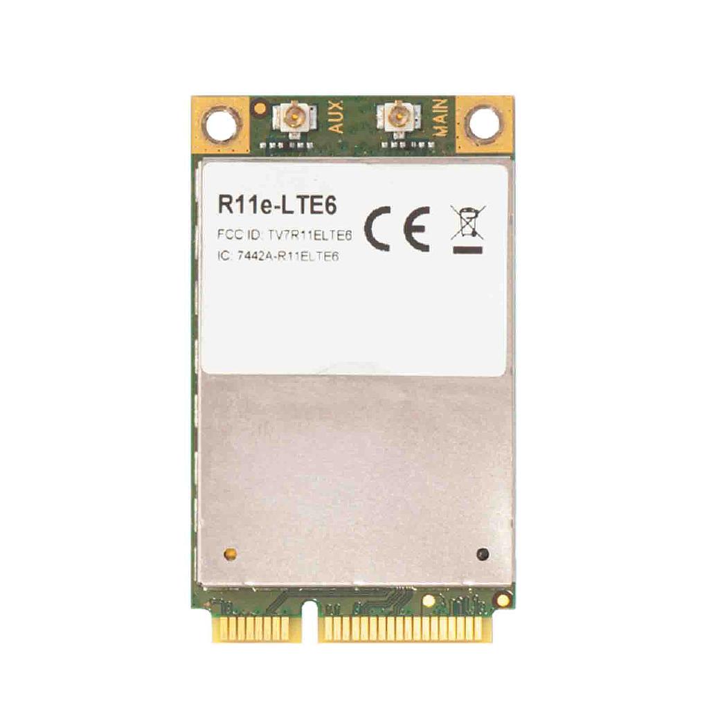 MikroTik R11e-LTE6 LTE Cat6 miniPCI-e Modem