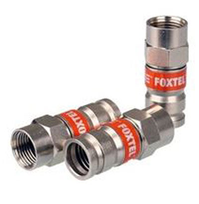 RG6 F-Type Compression Connector FOXTEL APPROVED