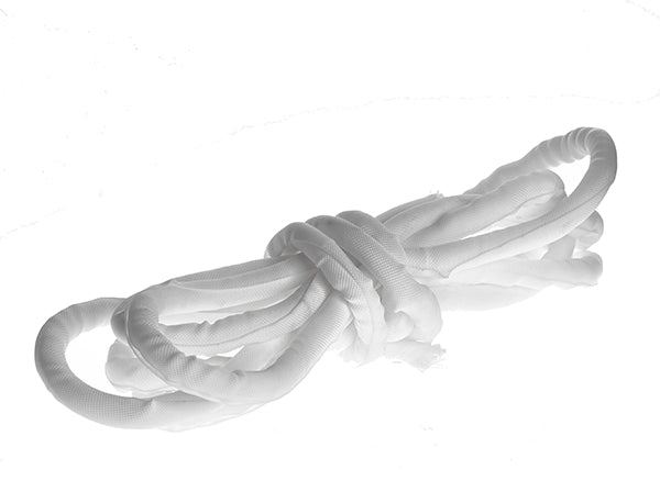Self Closing Wrap 25mm x 10m Roll with Braided Finish: White