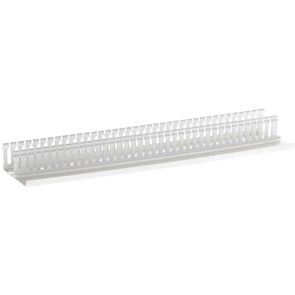 Slotted Cable Ducting - 2m Length 100 x 100mm: White