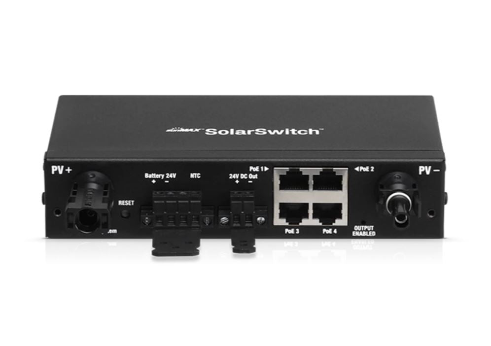 Ubiquiti SM-SW-40 SunMax SolarPoint 4 Port 24v POE Solar Switch Indoor