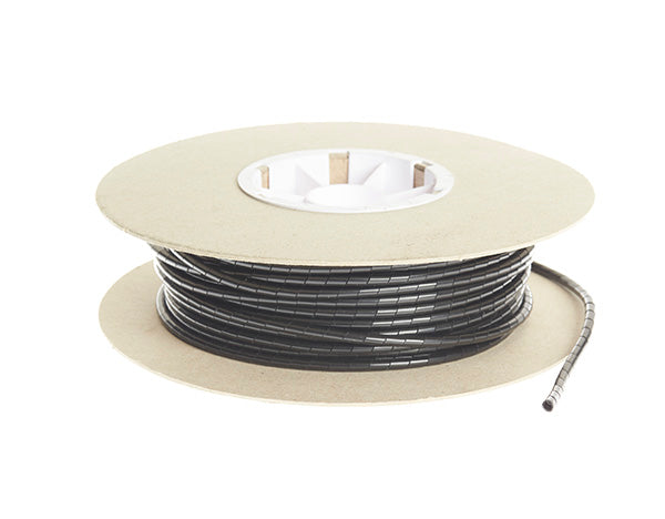Spiral Binding Cable Wrap - 30.5m x 12mm: Black