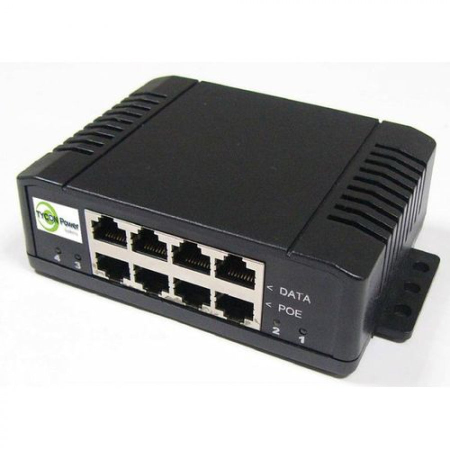 Tycon Power TP-MS4G-VHP 4 Port PoE Gigabit Midspan Injector