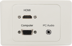HDMI® SVGA 3.5mm Wall Plate