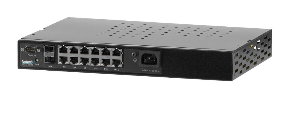 Netonix WS-12-400-AC 12-Port Managed POE Switch, AC 400Watt